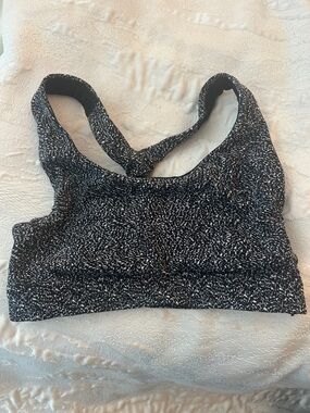 Black & White Marled Sports Bra - Women Intimates & Sleepwear
